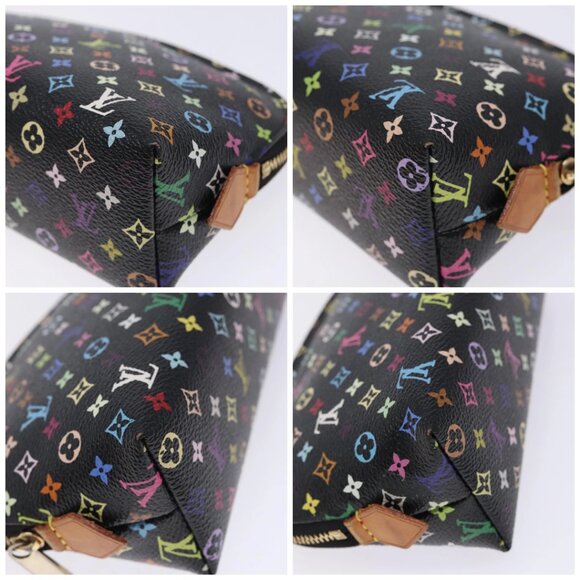 LOUIS VUITTON Multicolor Pochette Cosmetic Pouch Black M47355 Auth BA3915 - Picture 16 of 16